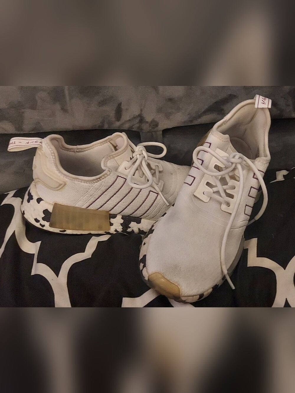 Adidas NMD R1 Sneakers White Camouflage Sole Size 7.5 - White